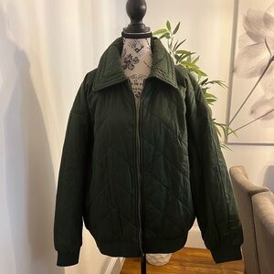 Wild Fable, Medium, Hunter Green Bomber Jacket
